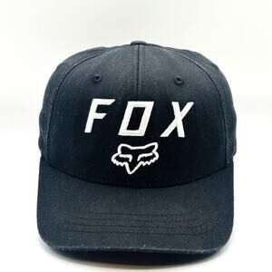 Fox Racing SnapBack Hat Men’s Cap Black Logo One Size OSFA